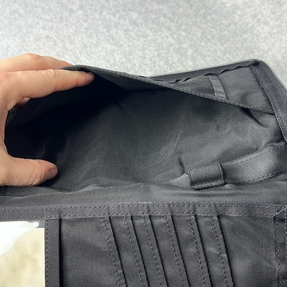 Vintage LL Bean Black Travel Wallet Wristlet Gorpcore Clutch Bag Car Organizer